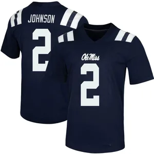 Cedric Johnson Nike Ole Miss Rebels Men's Game Untouchable Football Jersey - Navy