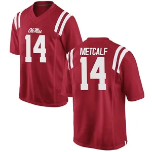 D.K. Metcalf Nike Ole Miss Rebels Men's Game Football College Jersey - Red