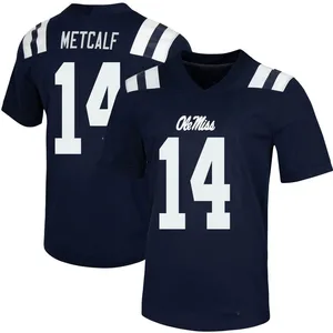 D.K. Metcalf Nike Ole Miss Rebels Men's Game Untouchable Football Jersey - Navy
