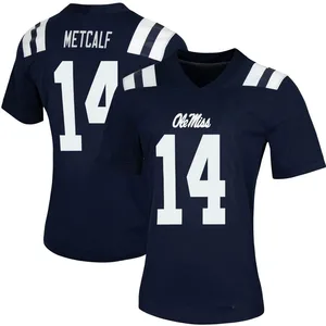 D.K. Metcalf Nike Ole Miss Rebels Women's Game Women Untouchable Football Jersey - Navy