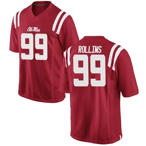 DeSanto Rollins Ole Miss Rebels Youth Game Football College Jersey - Red