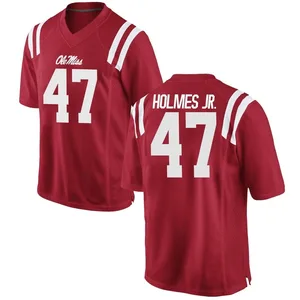 DeeJay Holmes Jr. Nike Ole Miss Rebels Men's Game Football College Jersey - Red