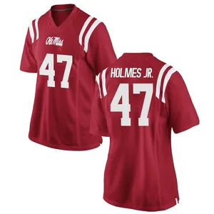 DeeJay Holmes Jr. Nike Ole Miss Rebels Women's Game Football College Jersey - Red