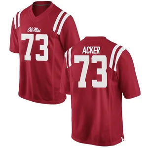 Eli Acker Ole Miss Rebels Youth Replica Football College Jersey - Red