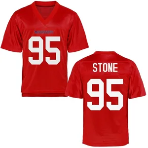 Men's Akelo Stone Ole Miss Rebels Men's Replica Cardinal Football College Jersey