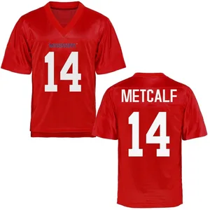 Men's D.K. Metcalf Ole Miss Rebels Men's Game Cardinal Football College Jersey
