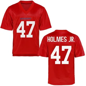 Men's DeeJay Holmes Jr. Ole Miss Rebels Men's Replica Cardinal Football College Jersey