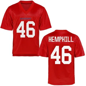 Men's Salathiel Hemphill Ole Miss Rebels Men's Game Cardinal Football College Jersey