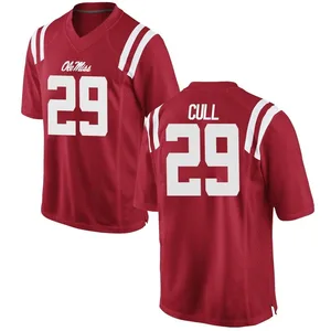 Nick Cull Ole Miss Rebels Youth Game Football College Jersey - Red