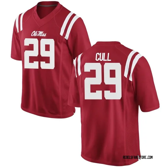 Nick Cull Nike Ole Miss Rebels Youth Replica Football College Jersey - Red