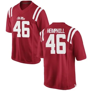 Salathiel Hemphill Nike Ole Miss Rebels Men's Replica Football College Jersey - Red