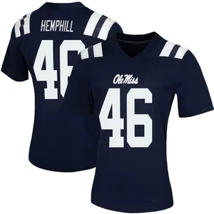 Salathiel Hemphill Nike Ole Miss Rebels Women's Game Women Untouchable Football Jersey - Navy
